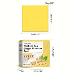 Natural Ginger Hair Shampoo Bar Gentle Cleanser For Dry Damaged Hair
