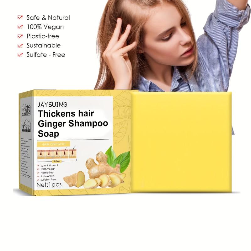 Natural Ginger Hair Shampoo Bar Gentle Cleanser For Dry Damaged Hair