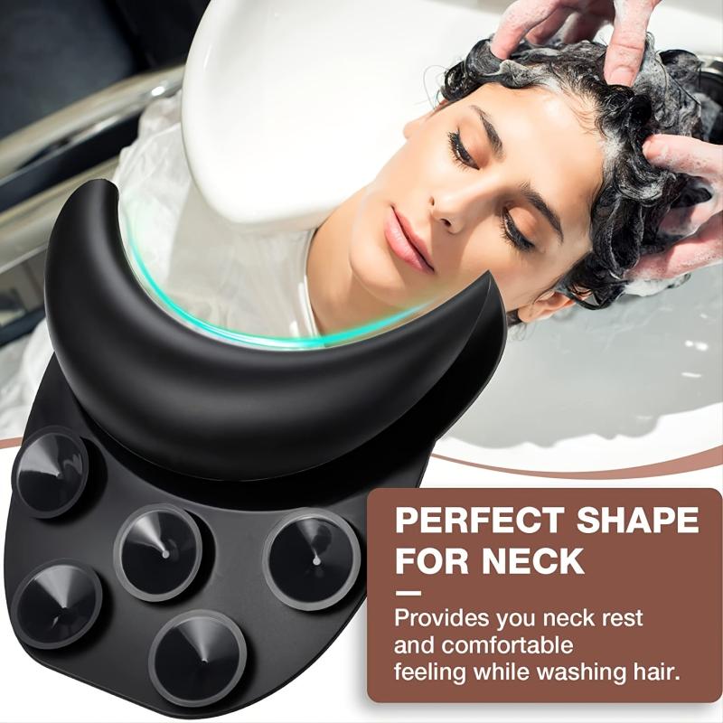 Silicone Shampoo Bowl Neck Rest Non Slip Salon Sink Neck Pillow