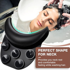 Silicone Shampoo Bowl Neck Rest Non Slip Salon Sink Neck Pillow
