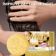 Organic Ginger Shampoo Soap Stick - Eco-Friendly Hair Care