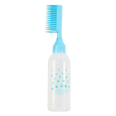 2 in 1 Hair Dye Bottle with Comb Root Hair Plastic Dye Applicator Bottle