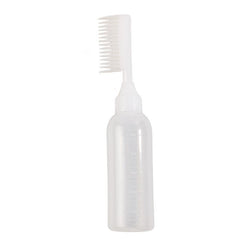 2 in 1 Hair Dye Bottle with Comb Root Hair Plastic Dye Applicator Bottle