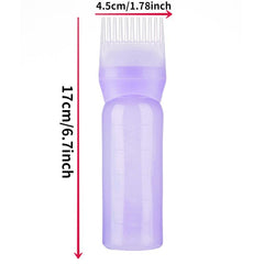 120ml Hair Dye Bottle with Comb, Salon Coloring Tool