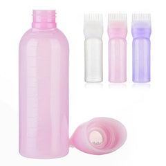 120ml Hair Dye Bottle with Comb, Salon Coloring Tool