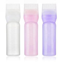 120ml Hair Dye Bottle with Comb, Salon Coloring Tool