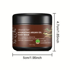 Argan Hydrating Hair Mask for Repairing Split Ends & Dry Hair