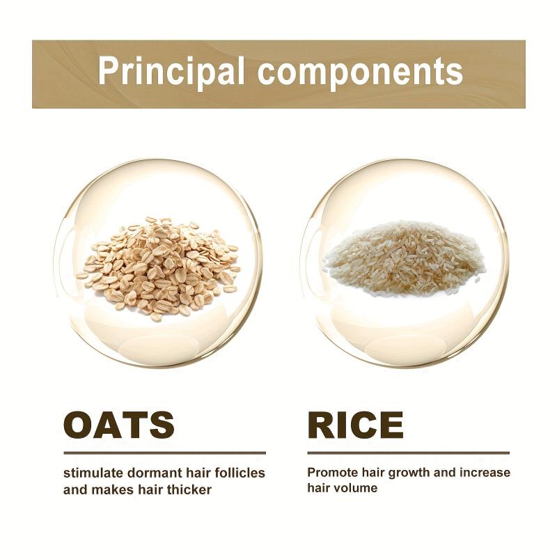 60g Oat Rice Shampoo Soap for Repairing Damaged Dry Hair