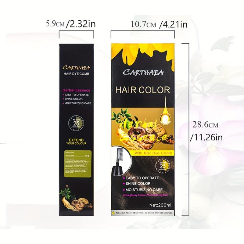 Natural Plant Hair Dye - Easy Use Hair Coloring for Women and Men