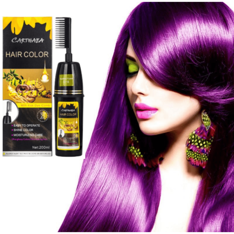 Natural Plant Hair Dye - Easy Use Hair Coloring for Women and Men