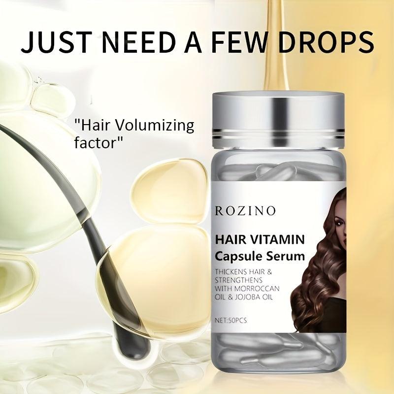 50pcs Vitamin Hair Capsules Repair Damaged Hair & Add Glossy Shine