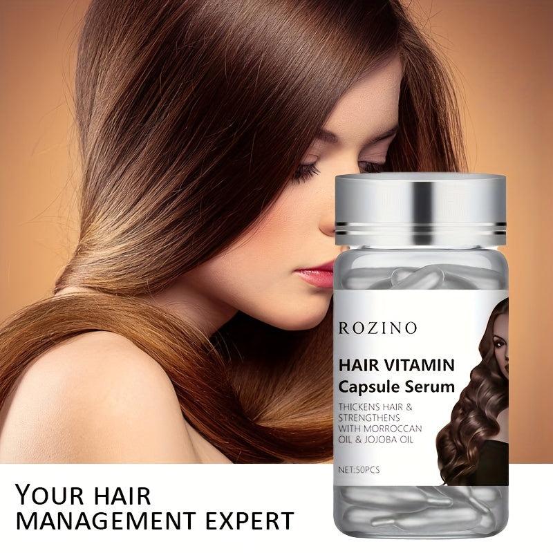 50pcs Vitamin Hair Capsules Repair Damaged Hair & Add Glossy Shine