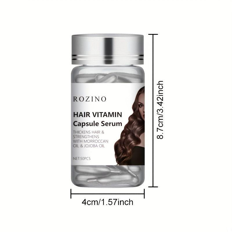 50pcs Vitamin Hair Capsules Repair Damaged Hair & Add Glossy Shine