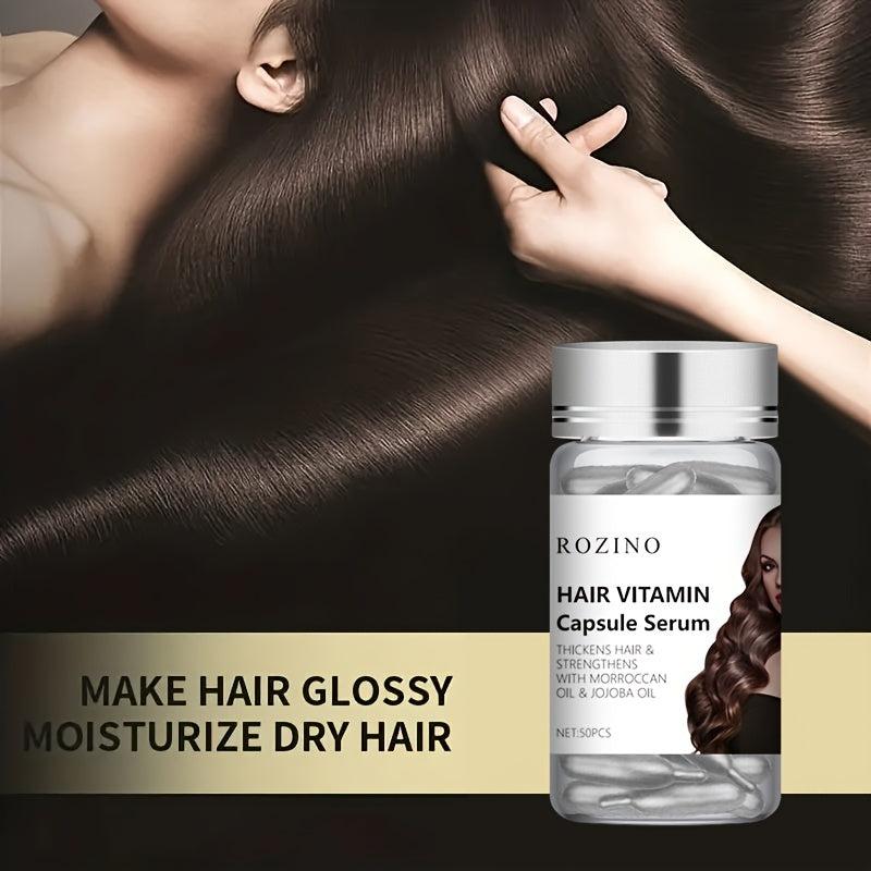 50pcs Vitamin Hair Capsules Repair Damaged Hair & Add Glossy Shine