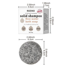 Rice Water Shampoo Soap Silicone Control Essential Shampoo Bar