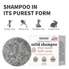 Rice Water Shampoo Soap Silicone Control Essential Shampoo Bar