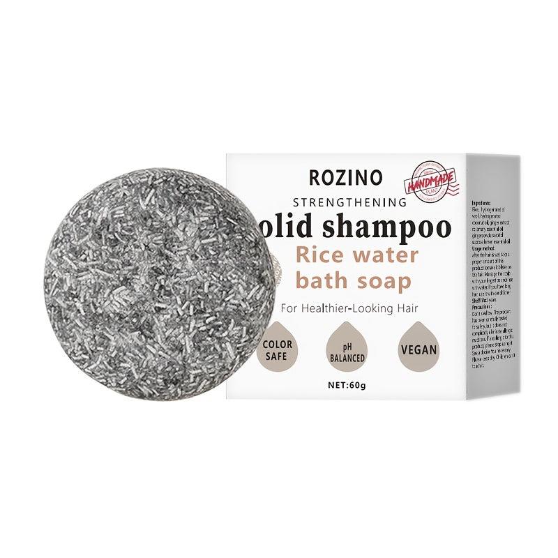 Rice Water Shampoo Soap Silicone Control Essential Shampoo Bar