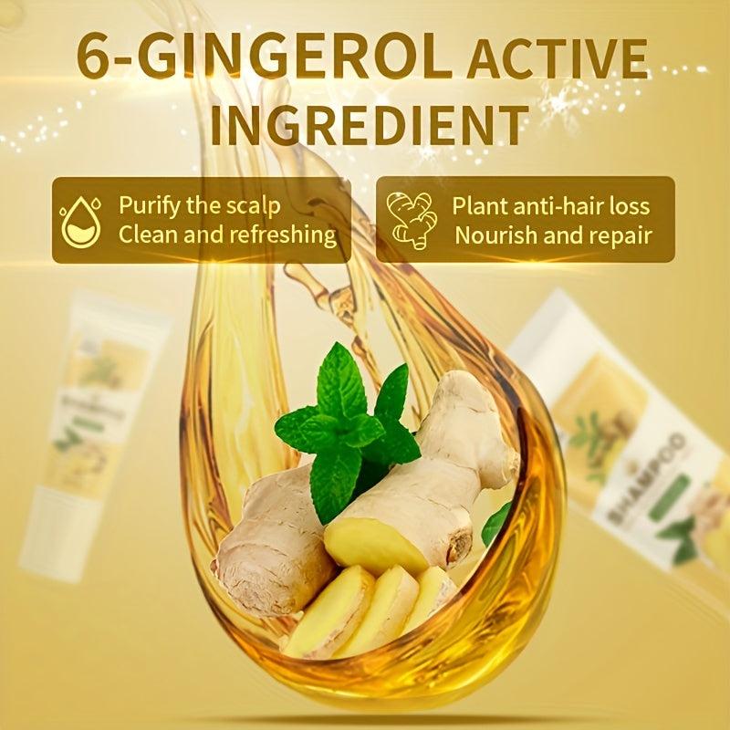 Ginger Shampoo with Vitamin E - Moisturizing & Repairing Hair Care