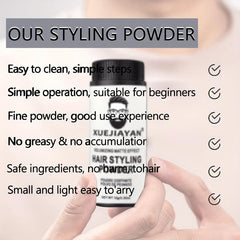 Textured Hair Styling Powder Colorless Matte Finish