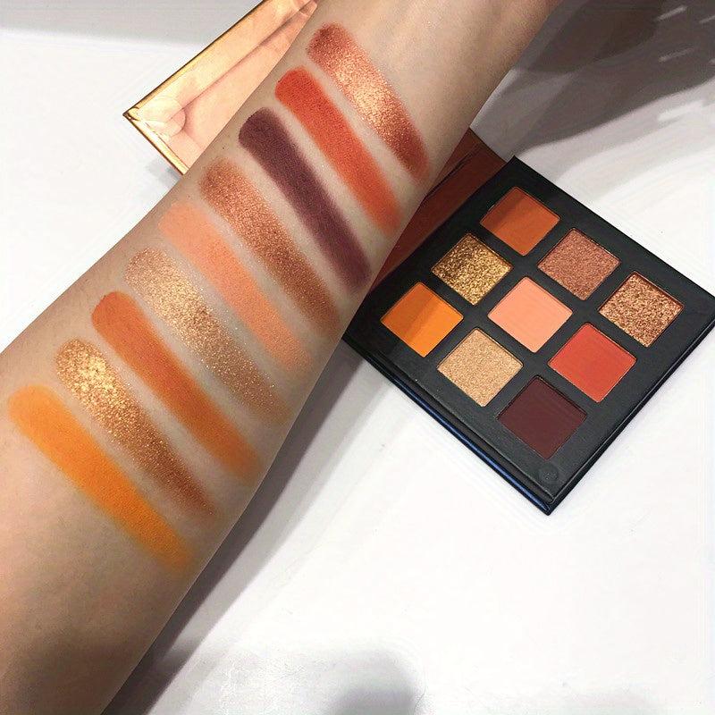 9-Color Waterproof Eyeshadow Palette Rich Matte Shimmer Shades