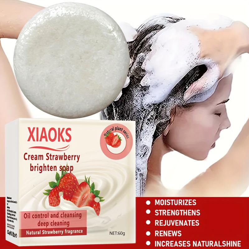 Strawberry Fragrance Shampoo Soap for Deep Cleansing