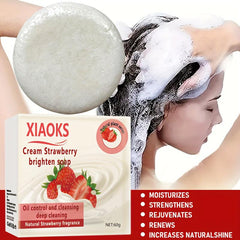 Strawberry Fragrance Shampoo Soap for Deep Cleansing