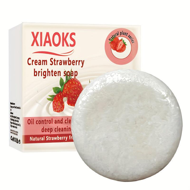 Strawberry Fragrance Shampoo Soap for Deep Cleansing