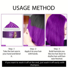 150g Disposable Hair Dye Mud DIY Hair Dye Wax Hair Clay Long lasting