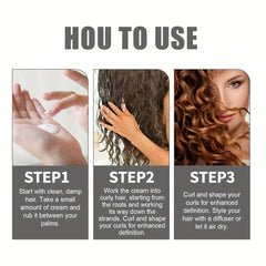 Hydrating Hair Styling Cream for Curly Hair