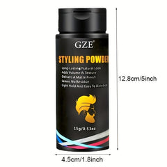 Matte Hair Styling Powder for Men Natural Look Easy to Apply