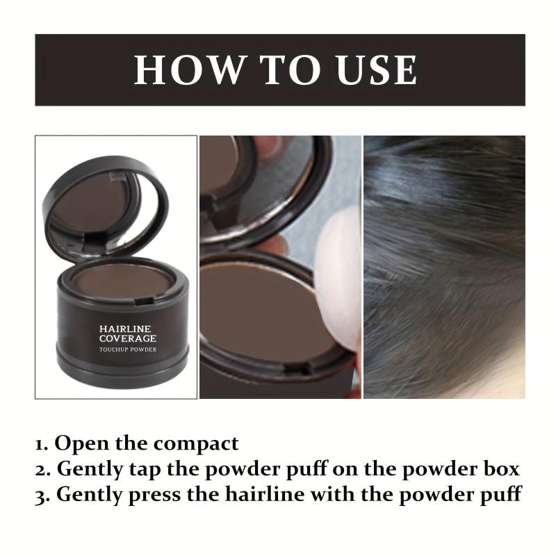 Hairline Coverage Touch Up Powder Portable Easy To Apply Hairline Concealer
