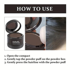 Hairline Coverage Touch Up Powder Portable Easy To Apply Hairline Concealer