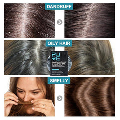 Charcoal Gray Hair Dye Shampoo Bar Clean Detox Soap