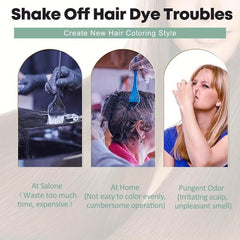 25ml 10pcs Hair Dye Shampoo For Men Women Natural Ingredients Lasts 30 Days