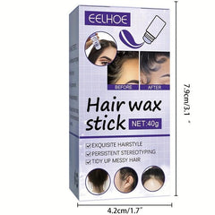 40g Non Greasy Hair Stick Wax for Edge Frizz Strong Hold Women Men