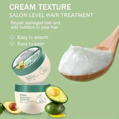 Avocado Keratin Repair Hair Mask Restores Moisture Shine Split Ends Hair Types