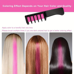 Hair Chalk Comb Temporary Washable Hair Dye Comb Christmas Easter St Patrick's