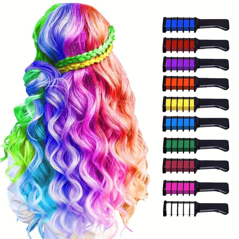 Hair Chalk Comb Temporary Washable Hair Dye Comb Christmas Easter St Patrick's