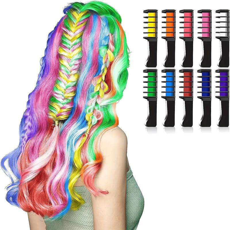 Washable Hair Chalk Comb for Girls Halloween Cosplay Age 4