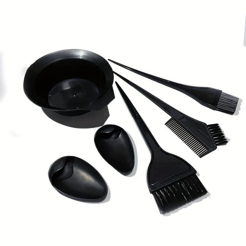 5pcs Hair Coloring Tools Set DIY Hairdressing Brushes Bowl Combo