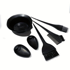 5pcs Hair Coloring Tools Set DIY Hairdressing Brushes Bowl Combo