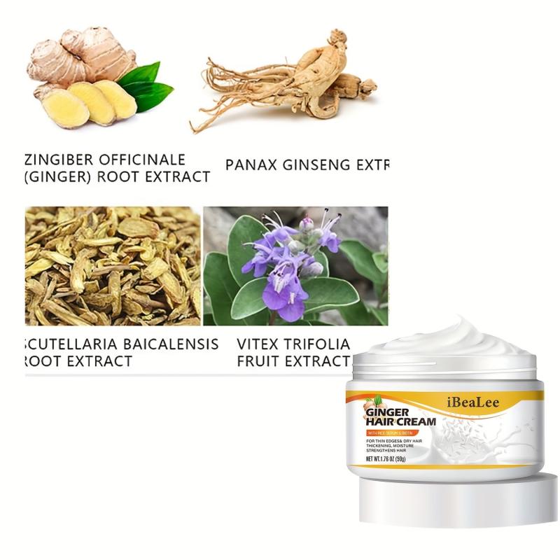 Ginger Hair Cream Natural Hair Care Product for Women & Men