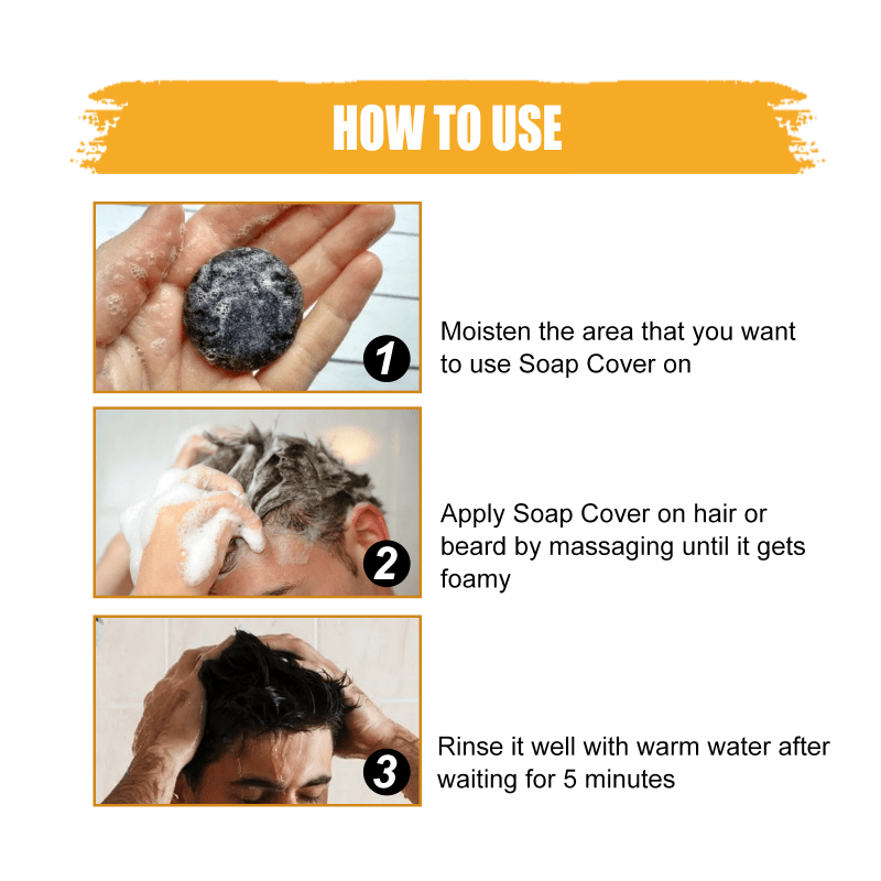 Gray Reverse Shampoo Bar for Women Men Daily Use