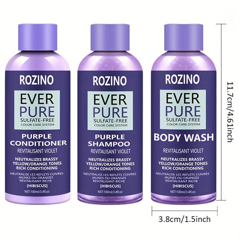 Hibiscus Body & Hair Care Set w/ Natural Hibiscus Plant Essence