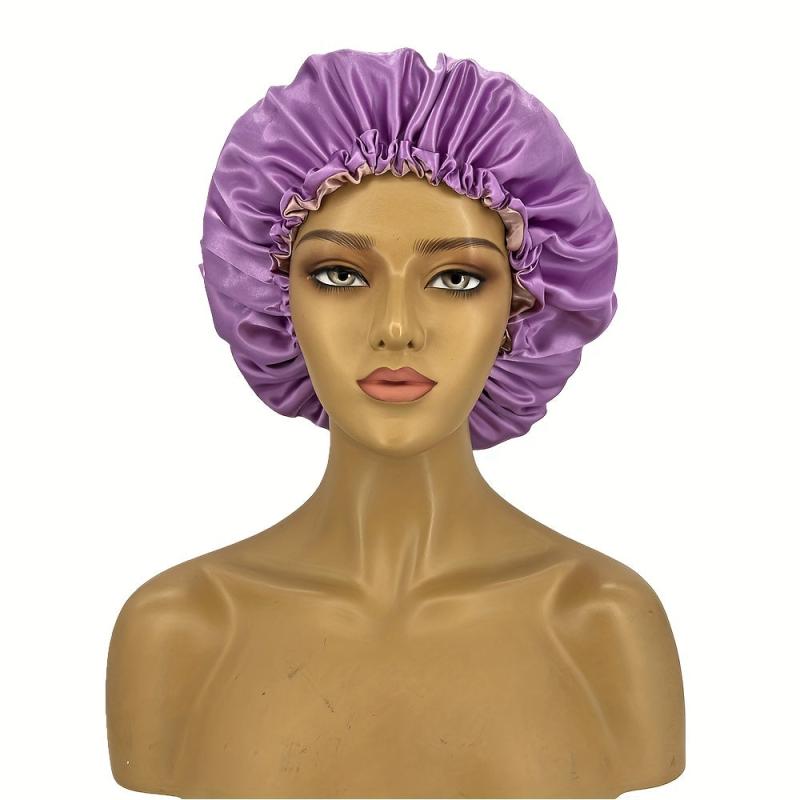 Soft Silk Bonnet Double Layer Night Cap