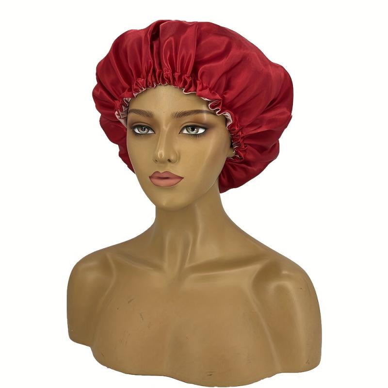 Soft Silk Bonnet Double Layer Night Cap