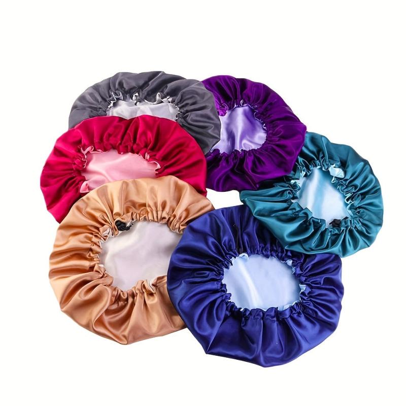 Soft Silk Bonnet Double Layer Night Cap