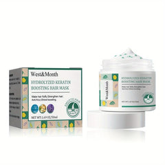 Hydrolyzed Keratin Hair Mask Fluffy Strengthen Anti Frizz Shine Deep Repair