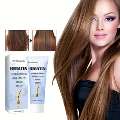 Keratin Smooth Care Cream Hair Straightening Cream Moisturizing Hair Mask
