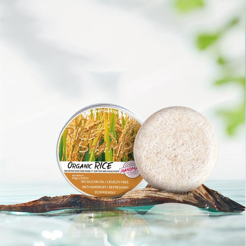 Organic Rice Shampoo Bar Hair Care for Men and Women